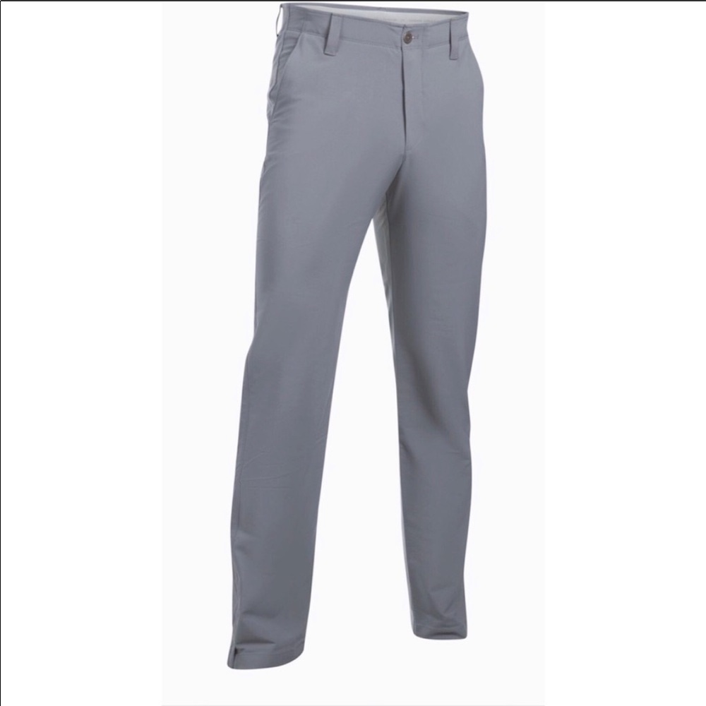 Gray Under Armour golf pants.